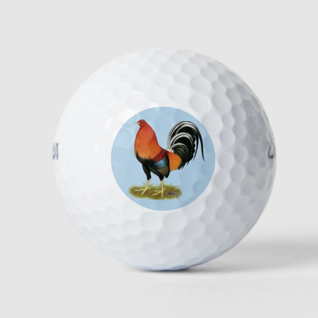 Gamecock Wheaten Rooster Golfball (Vorderseite)