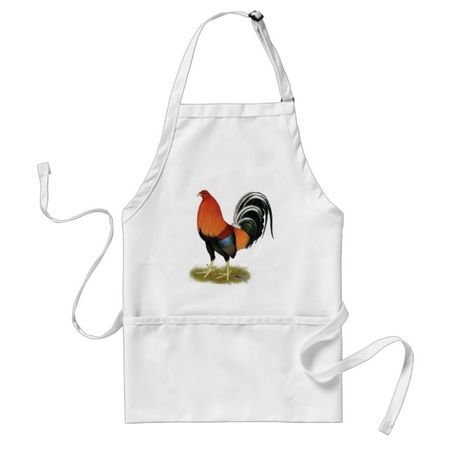 Gamecock Wheaten Rooster Schürze (Vorne)