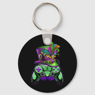 Gamecontroller Mardi Gras Gamers Kinder Mädchen Mä Schlüsselanhänger