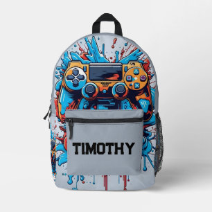 Gamecontroller mit Paint-Spritzer Personalisiert Bedruckter Rucksack