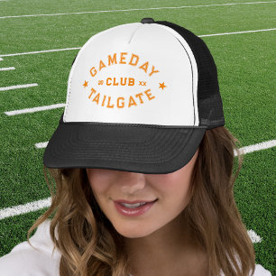 Gameday Tailgate Club Custom Orange Football Truckerkappe