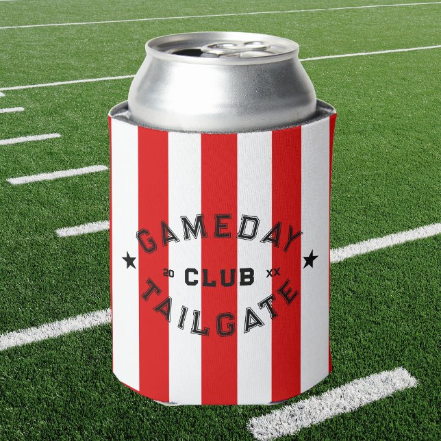 Gameday Tailgate Club Red Strip Custom Party Dosenkühler (Von Creator hochgeladen)