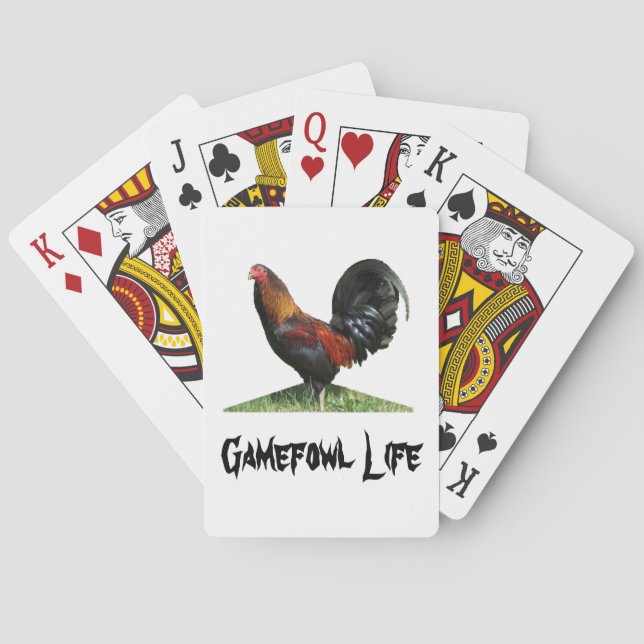 Gamefowl Leben-Spielkarten Spielkarten (Rückseite)