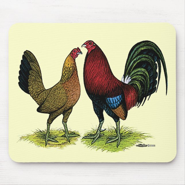 Gamefowl Pair Mousepad (Vorne)