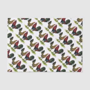 Gamefowl Pair Seidenpapier