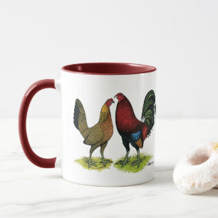 Gamefowl Pair Tasse