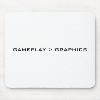 Gameplay > Grafiken. Schwarzes Weiß Mousepad