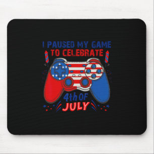 Gamer 4. Juli Amerikanische Flagge Gaming Liebhabe Mousepad