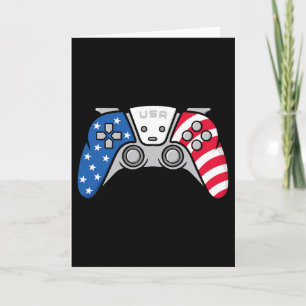 Gamer 4. Juli Gamepad Video Game USA Karte