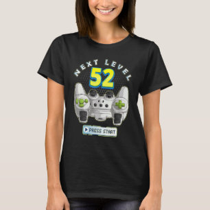 Gamer 52. Geburtstag Nächster Level 52 Game Contro T-Shirt