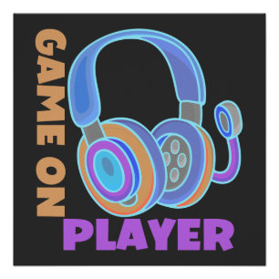 GAMER 6-SPIEL AUF SPIELER POSTER