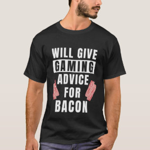Gamer Advisor für Bacon Video Game Controller Gami T-Shirt