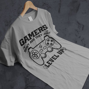 Gamer altern nicht, sie leveln nur hoch Gaming-Lie T-Shirt