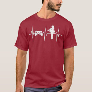 Gamer Anime Gaming Anime Lover Heartbeat Video T-Shirt