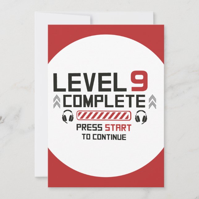 Gamer Anniversaire Invitation à deux côtés (Devant)