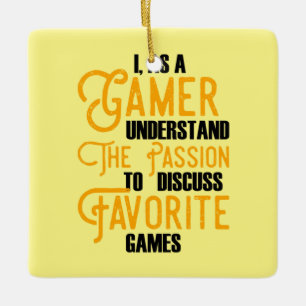 Gamer Art a Gamer versteht die Leidenschaft Keramikornament