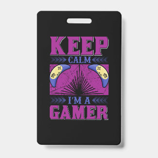 Gamer Art Behielt Calm I Bin Gamer Ausweis