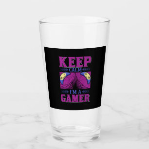 Gamer Art Behielt Calm I Bin Gamer Glas