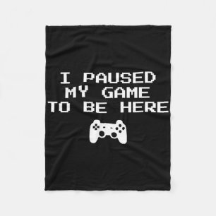Gamer-Ästhetik Ich habe mein Spiel pausiert, um hi Fleecedecke