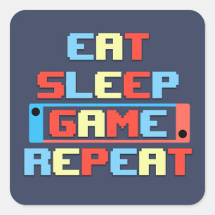 Gamer-Aufkleber. Funny Gaming Aufkleber