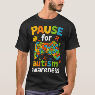 Gamer Autismus-Bewusstseinsmonat 2025 Gaming Kinde T-Shirt