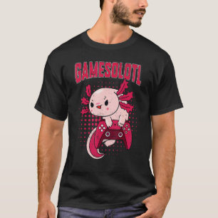 Gamer Axolotl Lover Niedlich Axolotl Gaming Retro  T-Shirt