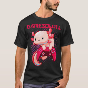 Gamer Axolotl Lover Niedlich Axolotl Gaming Video  T-Shirt