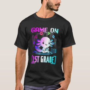 Gamer Axolotl Niedlicher Axolotl Gaming Video Game T-Shirt