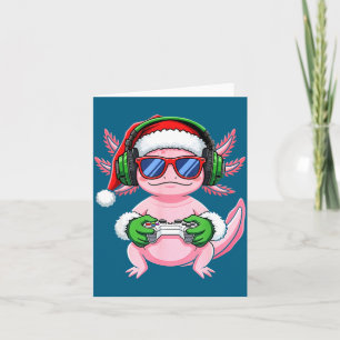 Gamer Axolotl Weihnachts-Shirt Lustiges Videospiel Karte