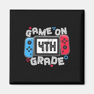 Gamer Back to School Fun Game auf 4. Klasse Kids B Magnet