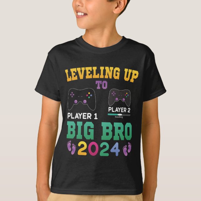 Gamer Big Brother | Bis zur großen Bank T-Shirt (Vorderseite)