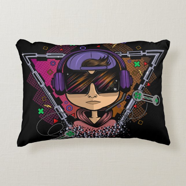 Gamer Boy Dekokissen (Vorderseite)