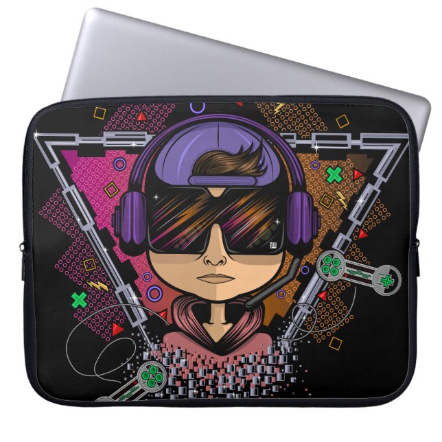 Gamer Boy Laptopschutzhülle (Vorderseite)