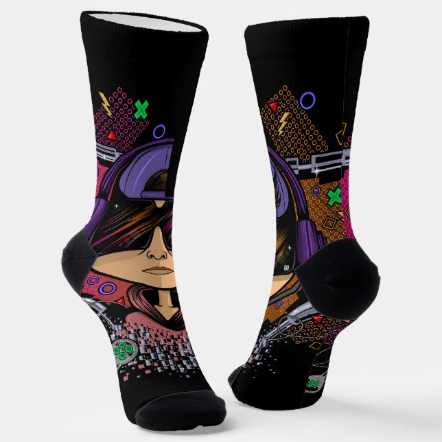 Gamer Boy Socken (Gewinkelt)
