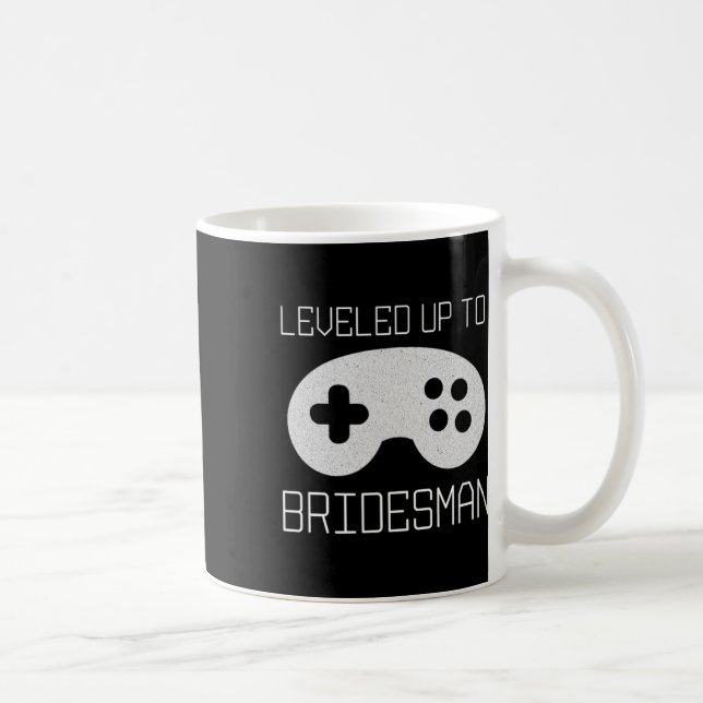 Gamer Bridesman Leveled Up Achievement Meme  Kaffeetasse (Rechts)