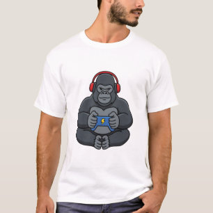 Gamer Bruh Gorilla Videospiele Geschenk für Jungen T-Shirt