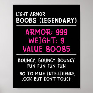 Gamer-Brust (legendär) Video-Player Gaming-Mädchen Poster