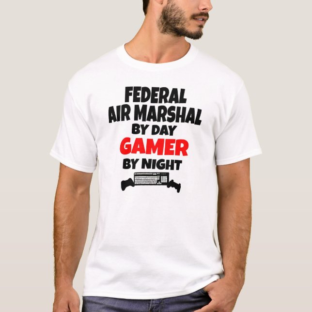 Gamer Bundesstaatlich Air Marshal T-Shirt (Vorderseite)