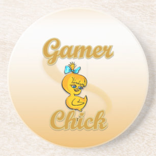 Gamer Chick Getränkeuntersetzer