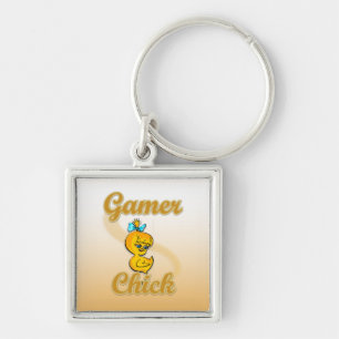 Gamer Chick Schlüsselanhänger