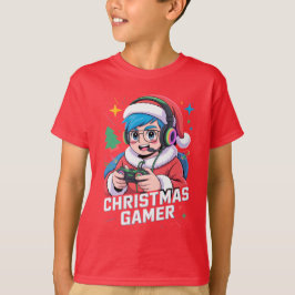 Gamer Christmas Gifts Cool Kids Holiday Gamer T-Shirt