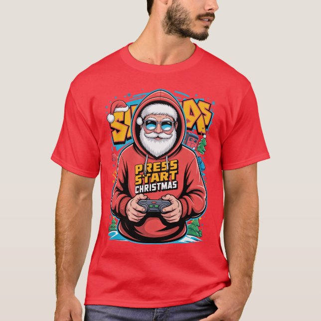Gamer Christmas Gifts for Console Lovers T-Shirt (Vorderseite)