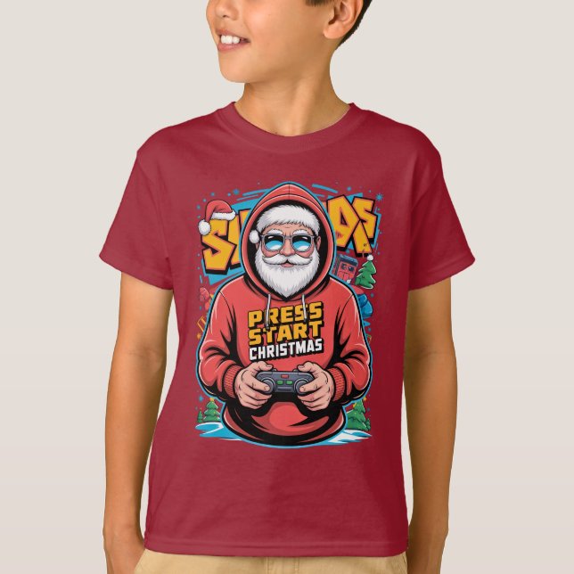 Gamer Christmas Gifts for Console Lovers T-Shirt (Vorderseite)