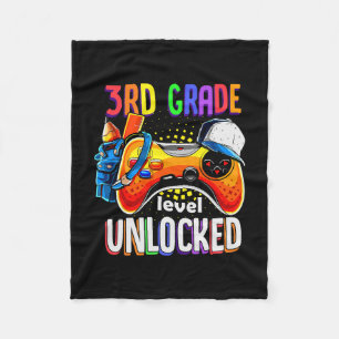Gamer Ck To School Gamepad 3. Dritte Klassenstufe Fleecedecke