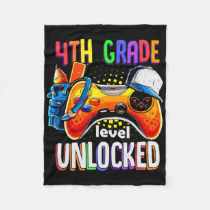 Gamer Ck To School Gamepad 4. vierte Klassenstufe Fleecedecke
