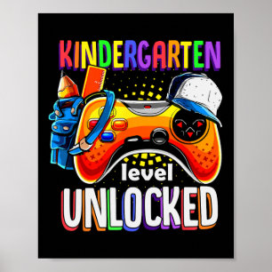 Gamer Ck Zur Schule Gamepad Kindergarten-Stufe fre Poster