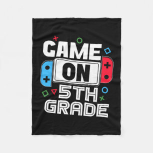Gamer Ck Zur Schule Lustiges Spiel 5. Klasse Kinde Fleecedecke
