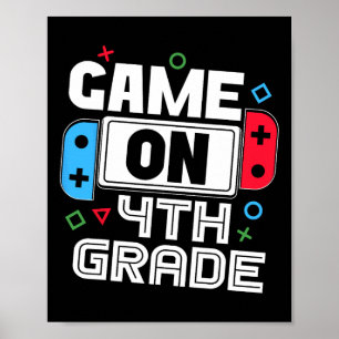 Gamer Ck Zur Schule Lustiges Spiel Für Kids 4. Kla Poster
