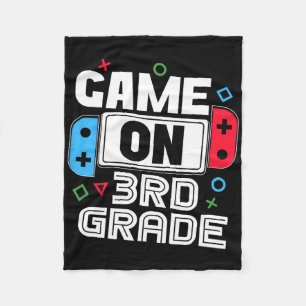 Gamer Ck Zur Schule Lustiges Spiel Für Kids Jungen Fleecedecke