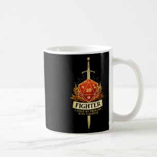Gamer Cl Fighter Rpg Trpg Fantasy Gaming - Schwarz Kaffeetasse